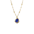 Forgotten Garden Necklace in Sapphire Blue Oval