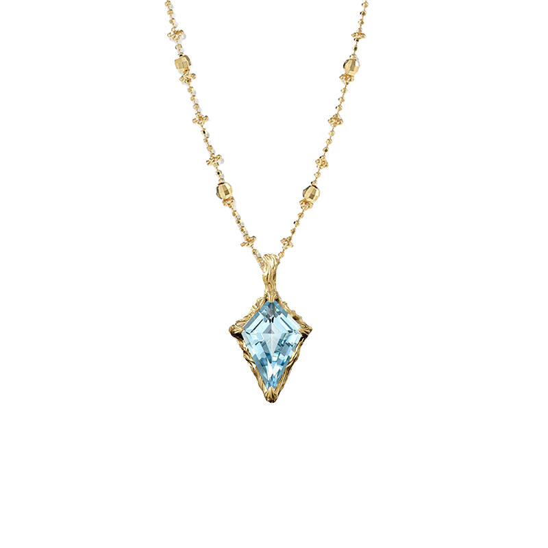Forgotten Garden Necklace in Sky Blue