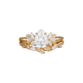 Pomegranate Garden Ring in Diamond White