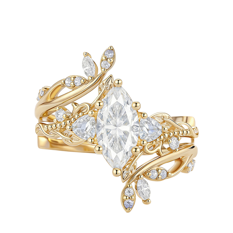 Garden of Eden Ring in Diamond White