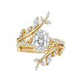 Laurel Crown Ring in Diamond White