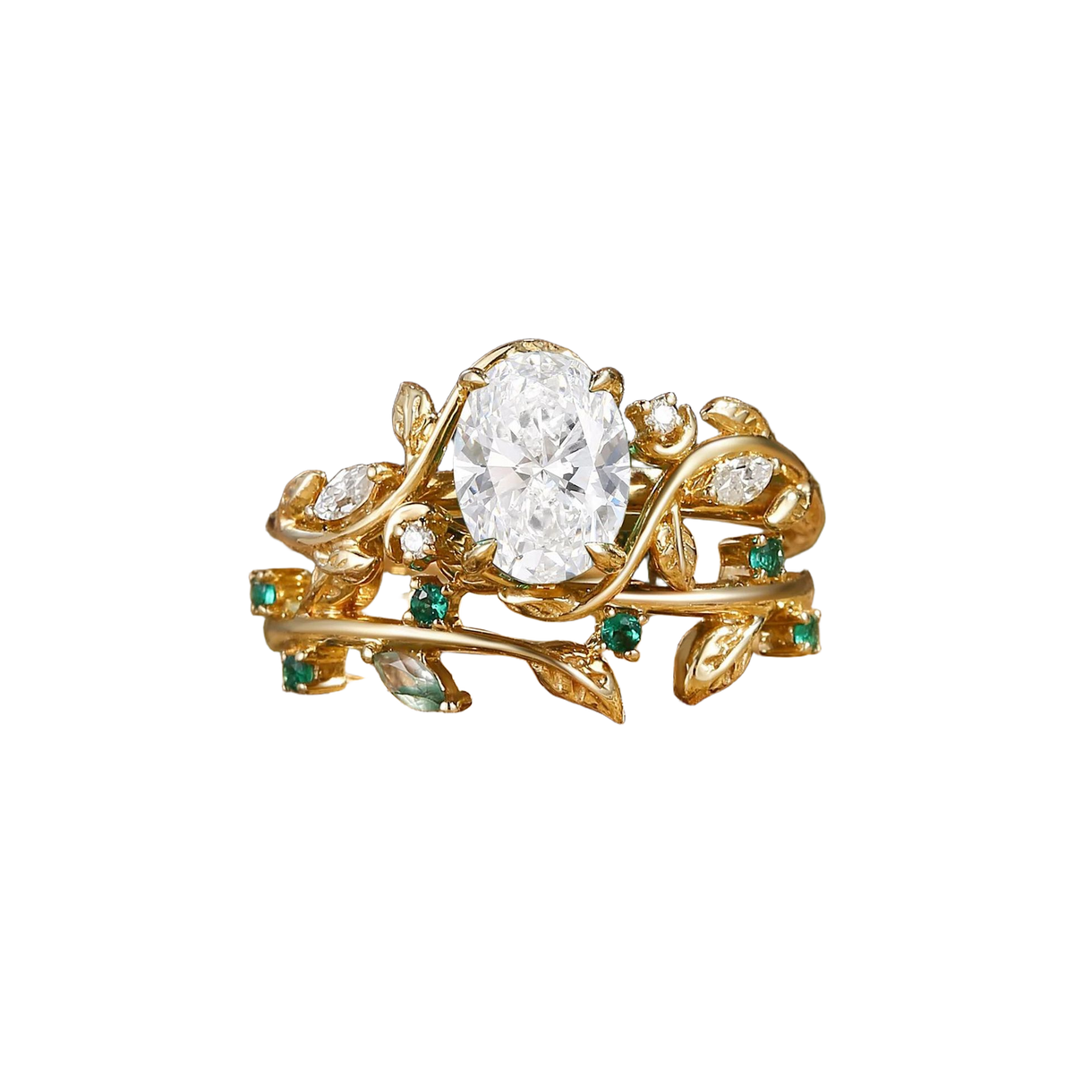 Wonderland Rose Ring in Diamond White