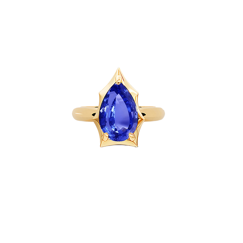 Jewel Garden Ring in Sapphire Blue