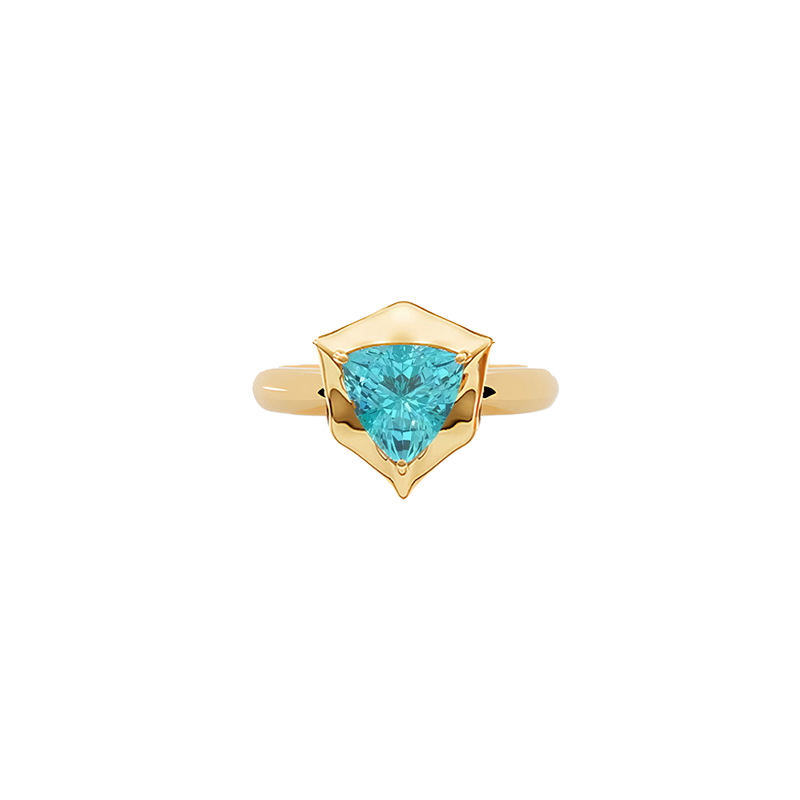 Jewel Garden Ring in Paraiba Blue