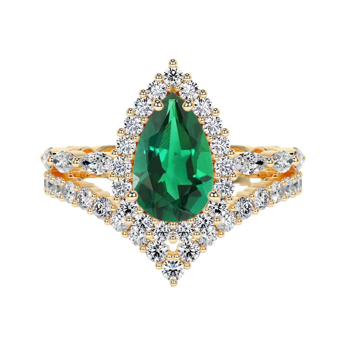 Palace Garden Ring in Verdant Green