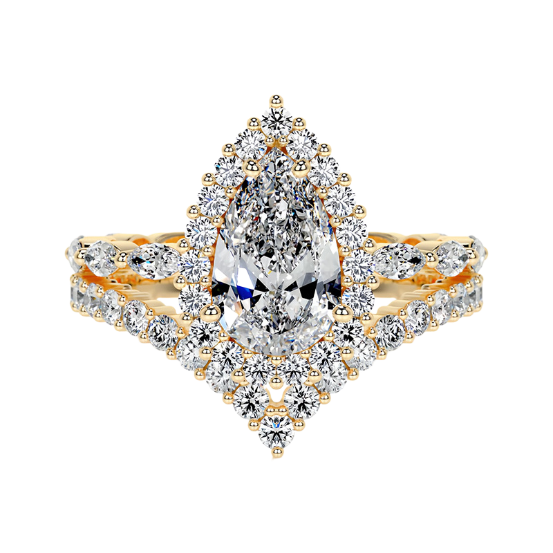 Palace Garden Ring in Diamond White