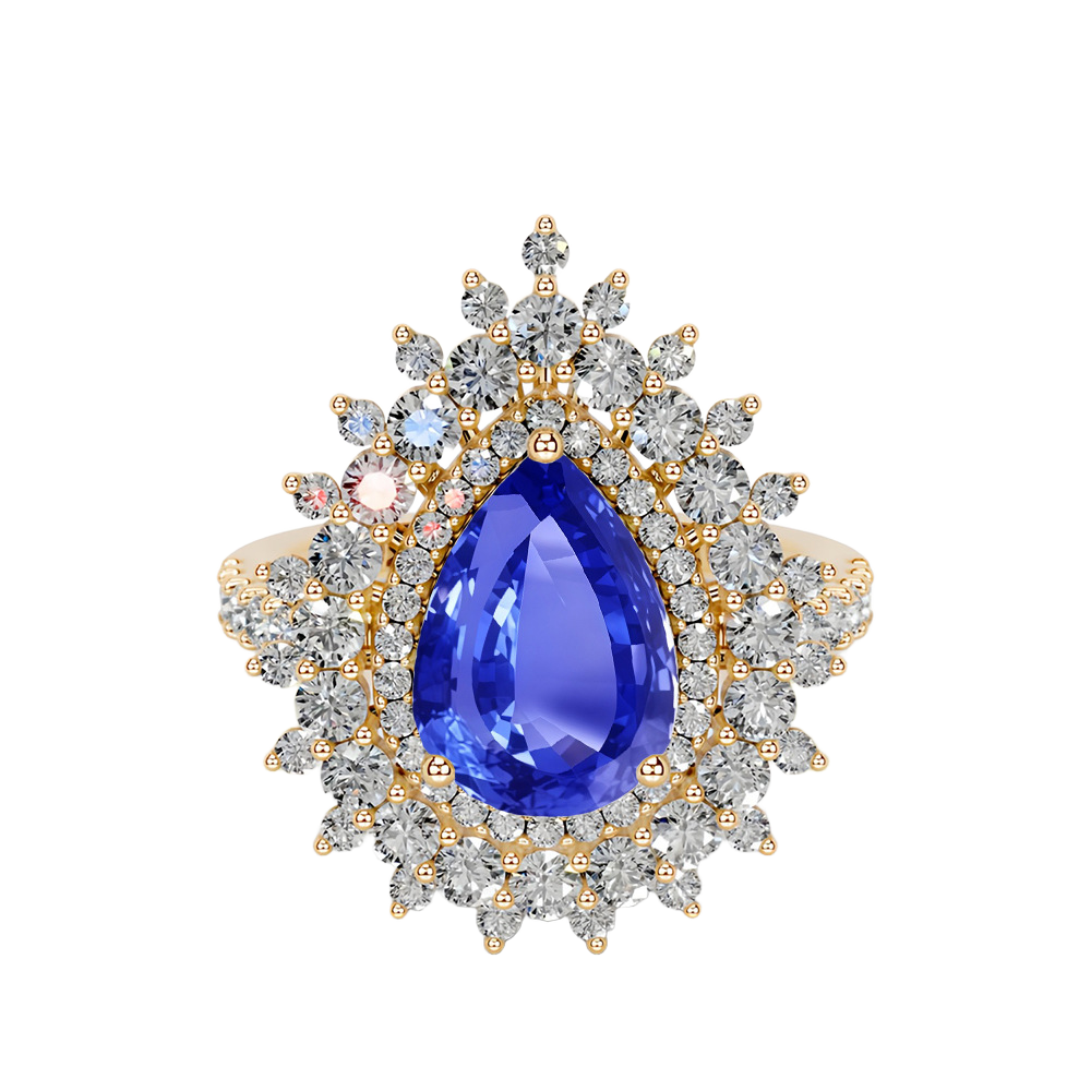 Versailles Garden Ring in Sapphire Blue