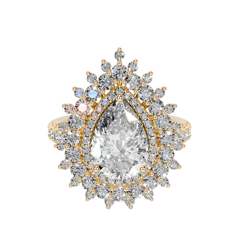 Versailles Garden Ring in Diamond White