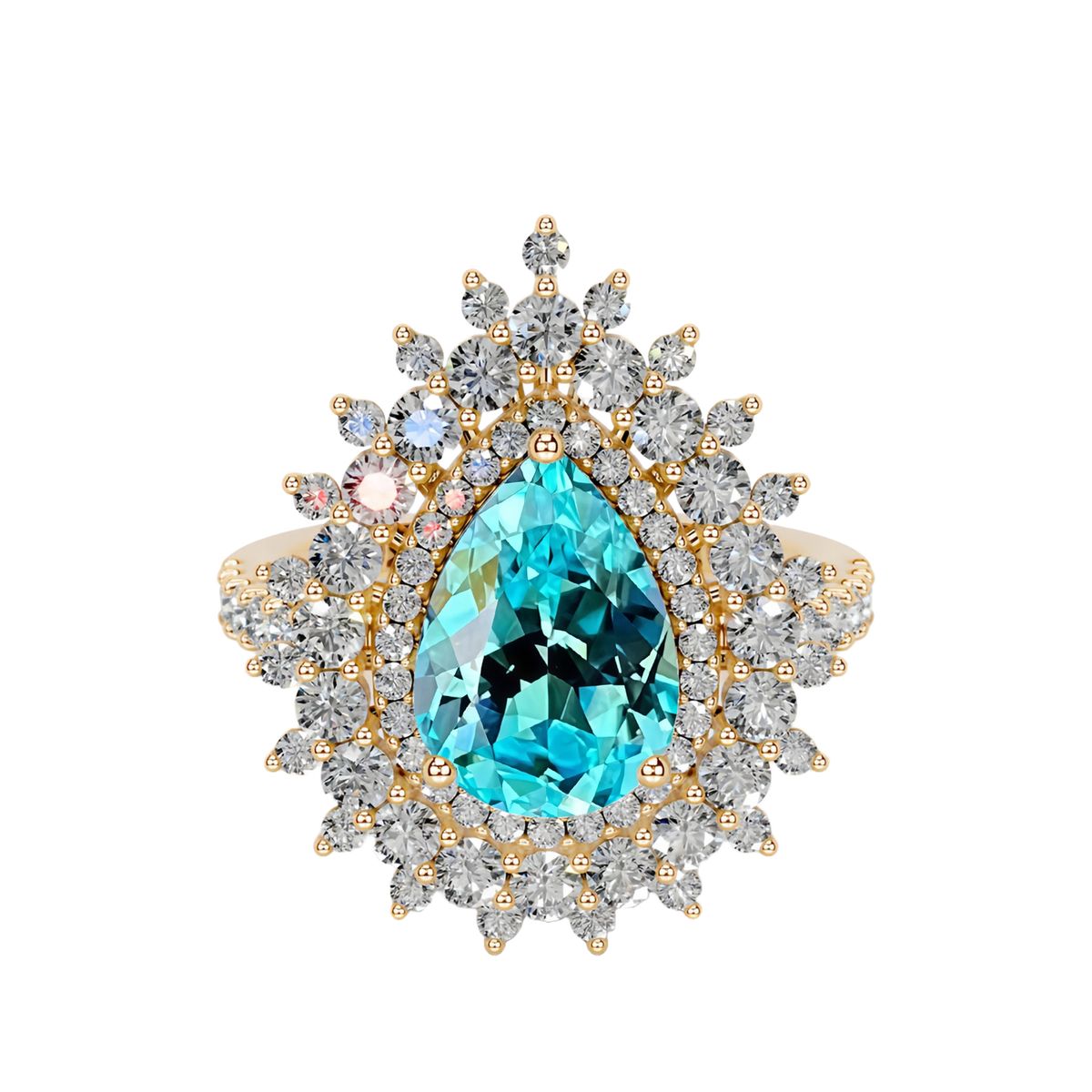 Versailles Garden Ring in Paraiba Blue
