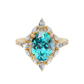 Sunlit Garden Ring in Paraiba Blue