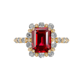 Walled Garden Ring in Ruby Red