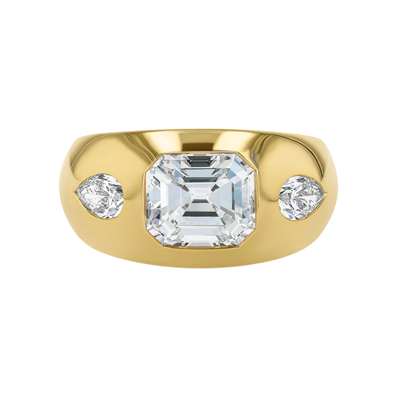 Looking-Glass Garden Ring in Diamond White
