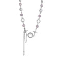 Lilac Orbit Necklace in Silver and Purple