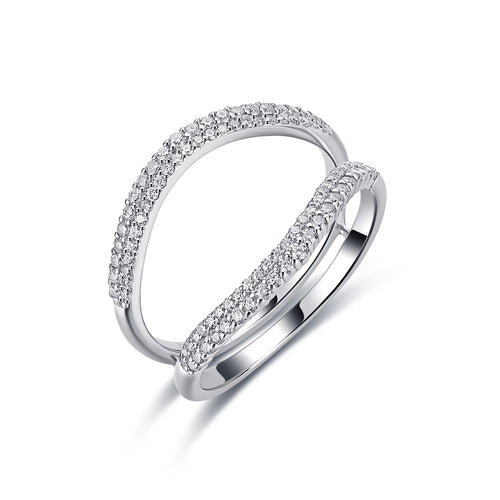 Crosscurrent Ring in silver