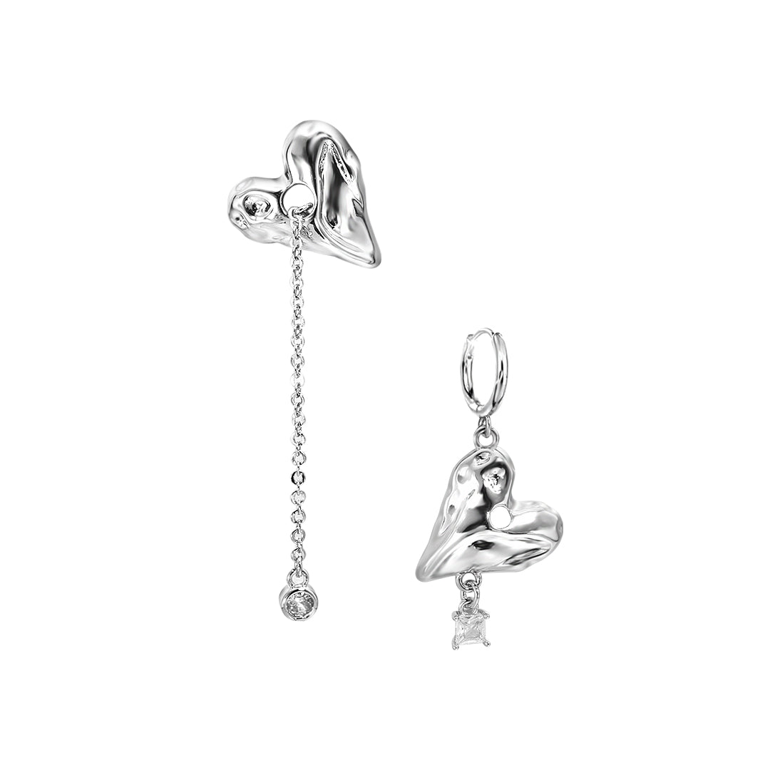 Silver Cascade Earrings in Silver