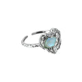 Ocean Embrace Ring in Silver and Blue