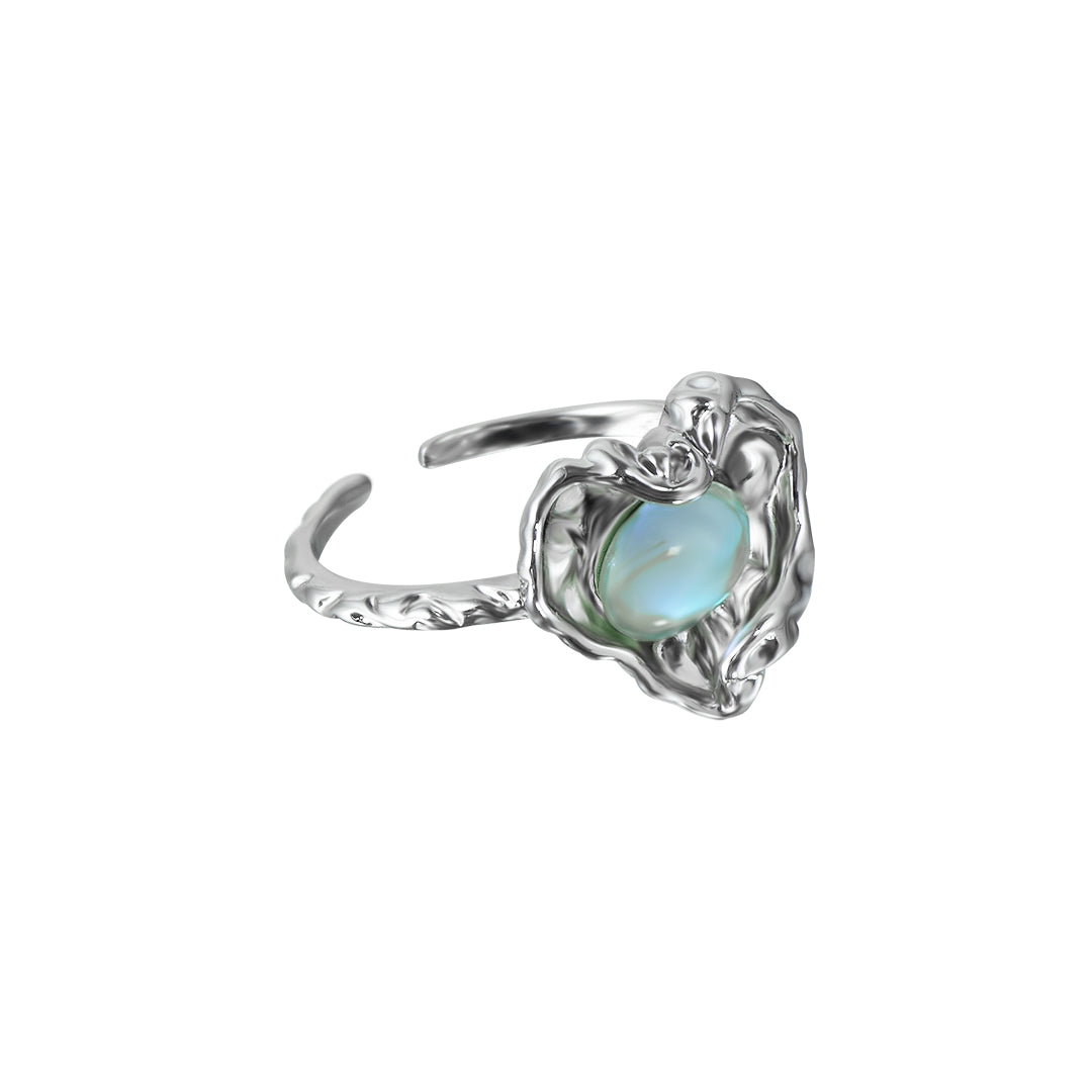 Ocean Embrace Ring in Silver and Blue