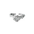 Clearwater Flow Ring in Silver and White