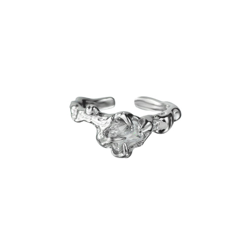Clearwater Flow Ring in Silver and White