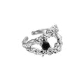 Midnight Relic Ring in Silver and Black