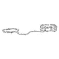 Silver Chain Link Ring in Silver