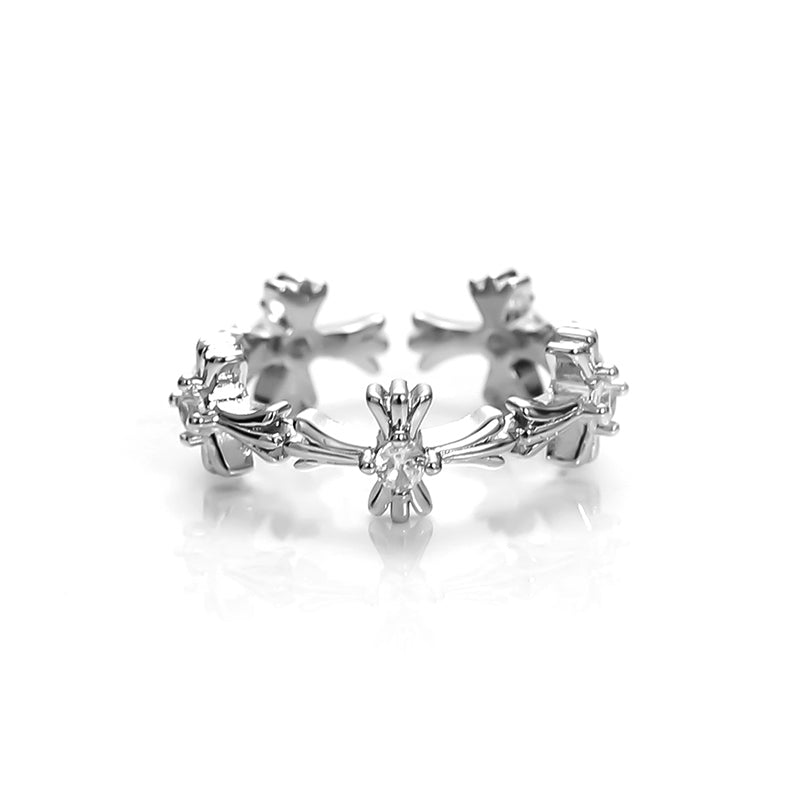 Wild Antler Ring in Silver