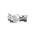 Pearl Drift Ring in Silver and White